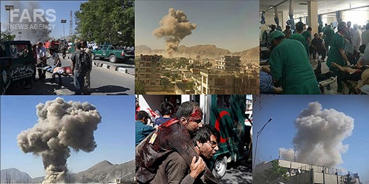 انفجار خودرو بمب‌گذاری شده در منطقه دیپلمات‌نشین کابل/ ۸۰ کشته و ۳۵۰ زخمی آمار اولیه تلفات