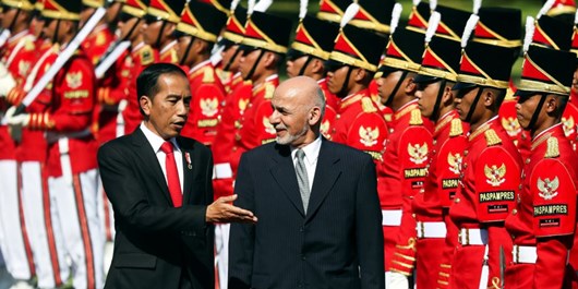 رئیس جمهور اندونزی وارد کابل شد