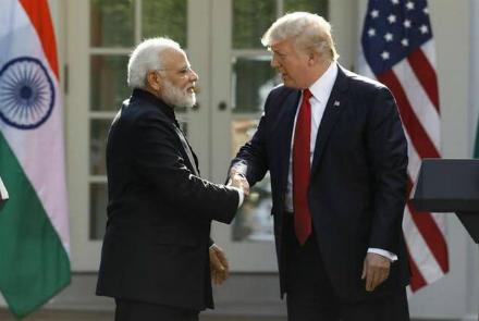 رهبران امریکا و هند روی افغانستان گفت‌وگو کردند