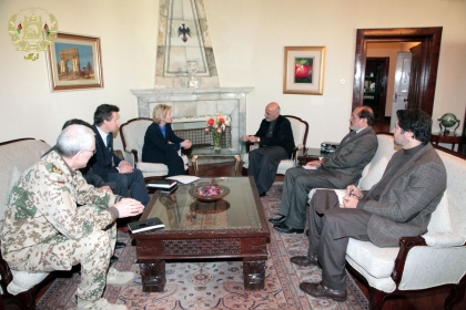 رئیس جمهور غنی با وزیر دفاع آلمان دیدار کرد