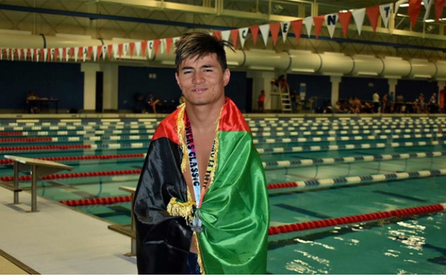 شناگر معلول افغانستان مقام نخست را در رقابت های جهانی شنا به دست آورد