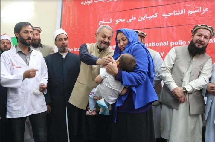 ۹ میلیون کودک در افغانستان واکسین پولیو می‌شوند