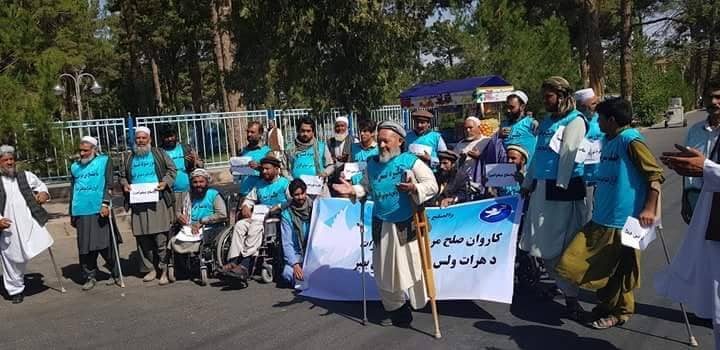 کاروان صلح مردمی هرات راهی کابل شد