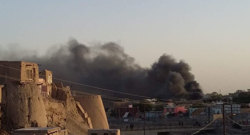 طالبان در غزنی ساختمان رادیو تلویزیون غزنویان را به آتش کشیدند