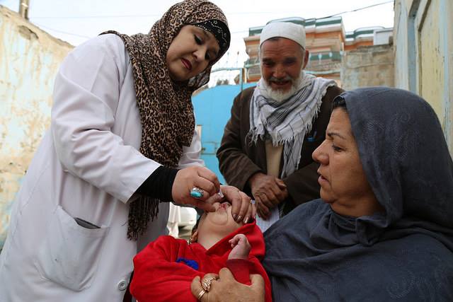وزارت صحت: در یک هفته ۶.۴ میلیون کودک زیر پنج سال واکسین پولیو می‌شوند