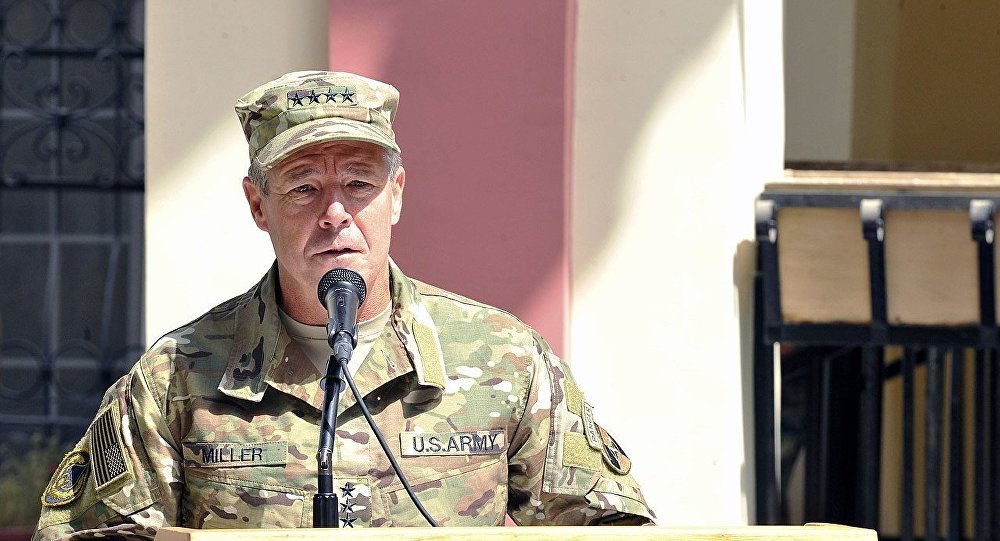 میلر در مورد صلح افغانستان با فرمانده ارتش پاکستان صحبت کرد