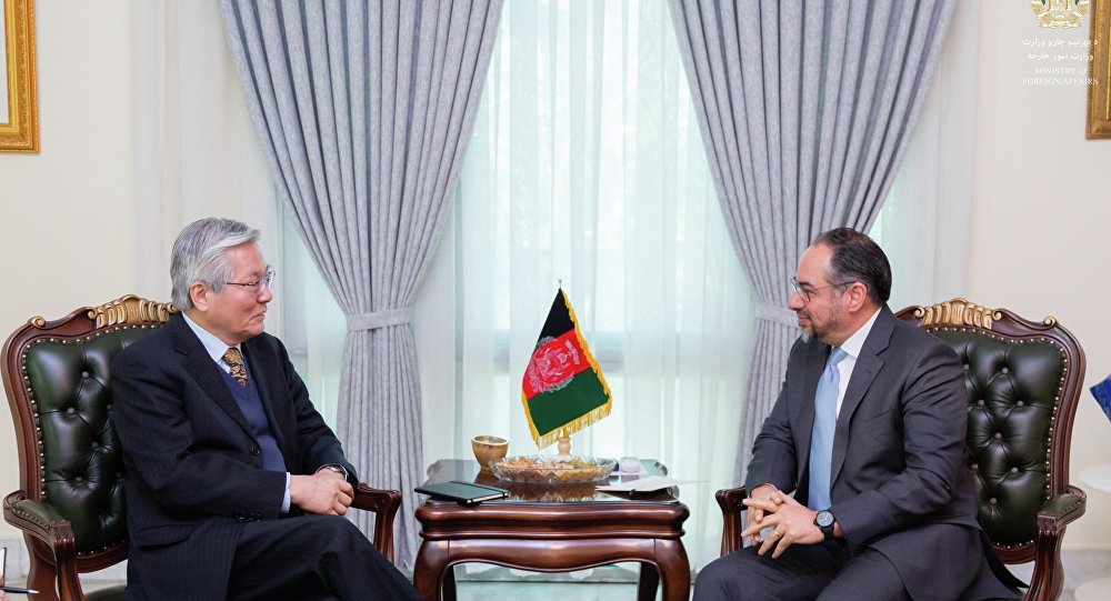دیدار صلاح الدین ربانی با یاماموتو در مورد انتخابات ریاست‌جمهوری