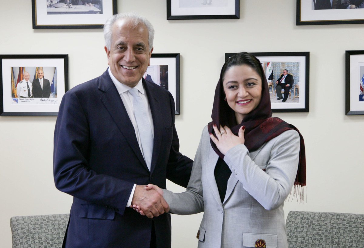 زلمی خلیلزاد با سفیر افغانستان در واشنگتن دیدار نمود