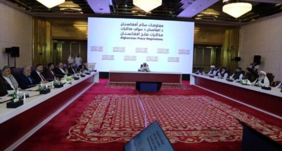اعلامیه‌ مشترک رهبری شورای عالی مصالحه ملی با نماینده گان طالبان در قطر