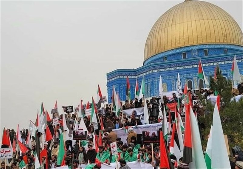 تجمع ضدصهیونیستی مردم کابل در حمایت از مقاومت فلسطین + تصاویر